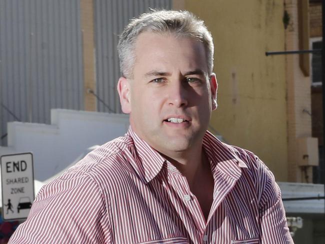 Chamber of Commerce president Martin Hall on Redcliffe parade, shops, businesses behind him.Pic Chris Higgins