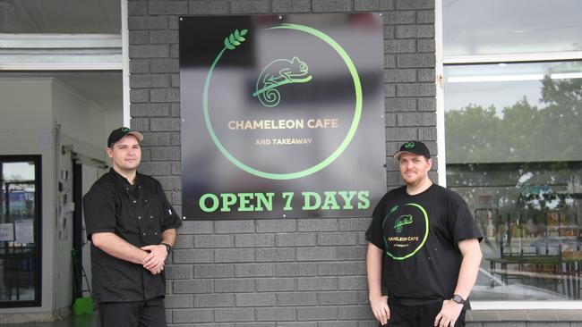 Chameleon Cafe owners and chefs (l to r) Jonathon Knight and Michael Ogden.