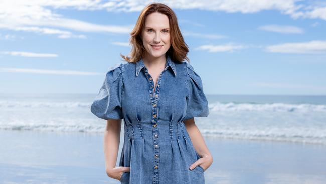 Verity Hunt-Ballard at Cabarita Beach. Because she lives in the Northern Rivers, going on tour just isn’t conducive with her being a parent, but there are times when productions come along she simply can’t refuse. Picture: Luke Marsden