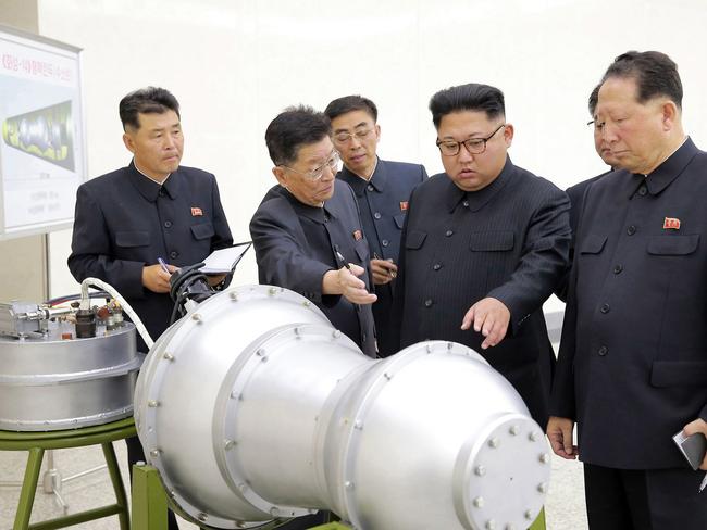 North Korea claims it successfully tested a hydrogen bomb. Picture: KCNA/AP