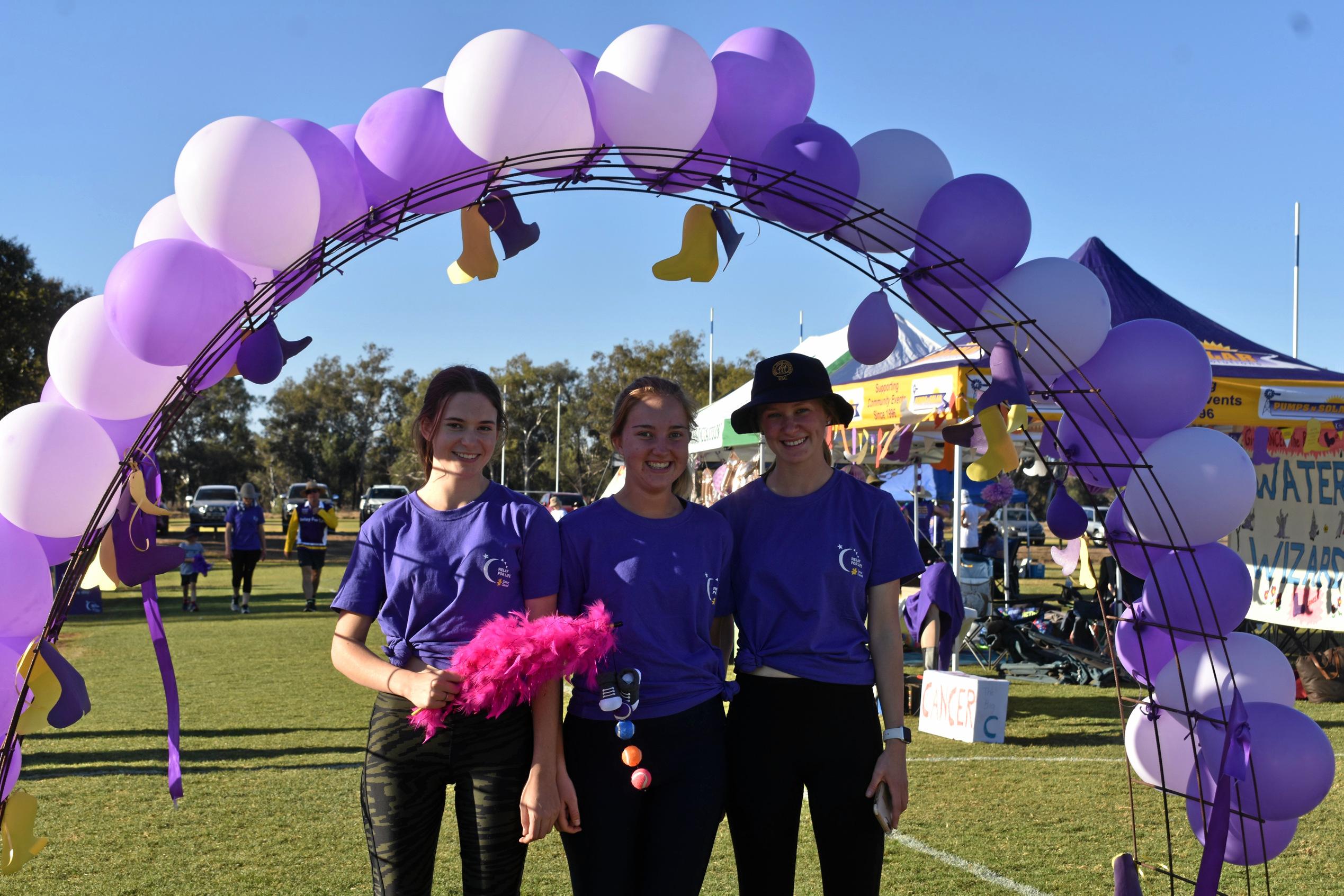 Sophie Gibson, Maggie Davis and Hannah Green from Alive and Kicking. Picture: Ellen Ransley