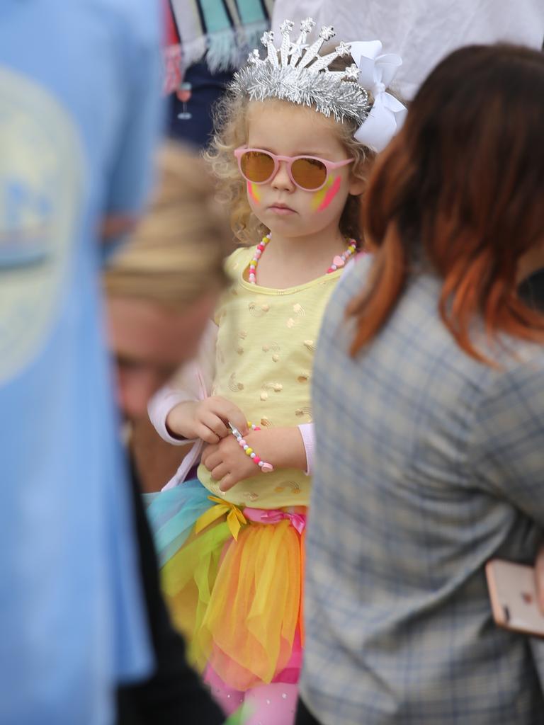 Foggy start at Bondi for the royal visit , small crowds about. Picture: John Grainger