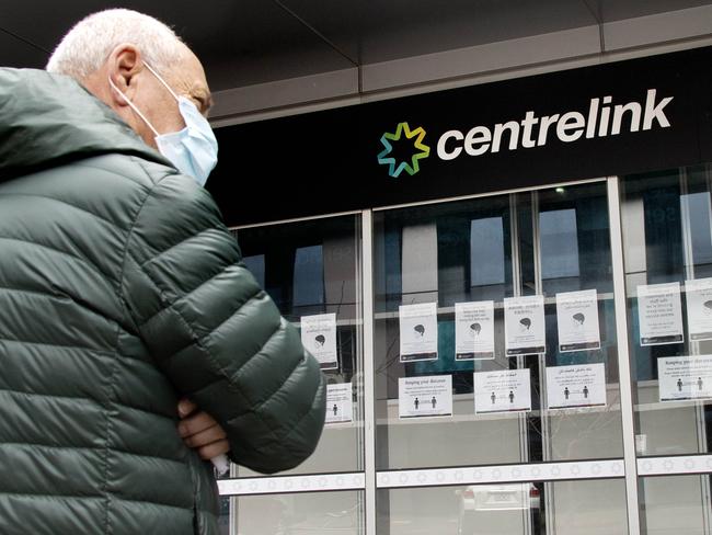 A large portion of Victorians are surviving on Centrelink payments as Australia plunges into a recession. Picture: David Geraghty/NCA NewsWire