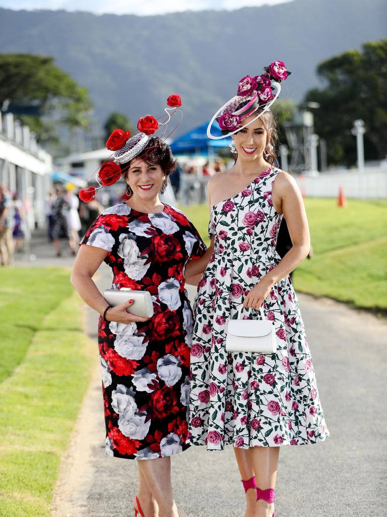 2020 Cairns Cup day at Cannon Park. Frances and Rowena Petersen. Picture: Stewart McLean