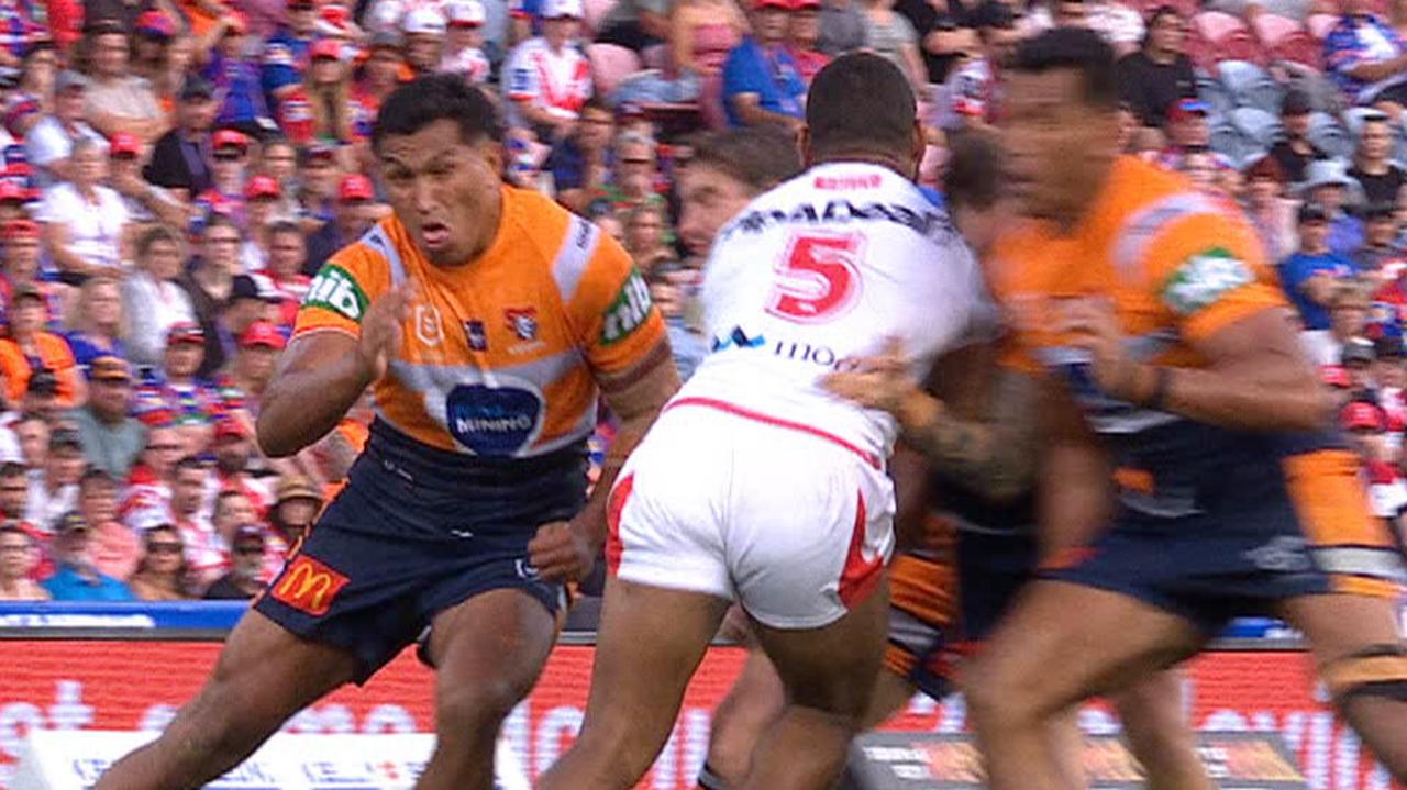 Jacob Saifiti is looking at a two match ban for a shoulder charge.