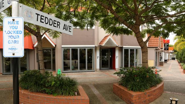 Tedder Avenue was once a busy hub of the Gold Coasts rich and famous. It now has restaurants that are near empty and shops moving out. Picture by Scott Fletcher