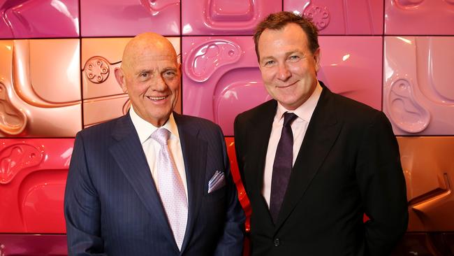 Premier Investments Chairman Solomon Lew &amp; CEO Mark McInnes. Picture: Stuart McEvoy.