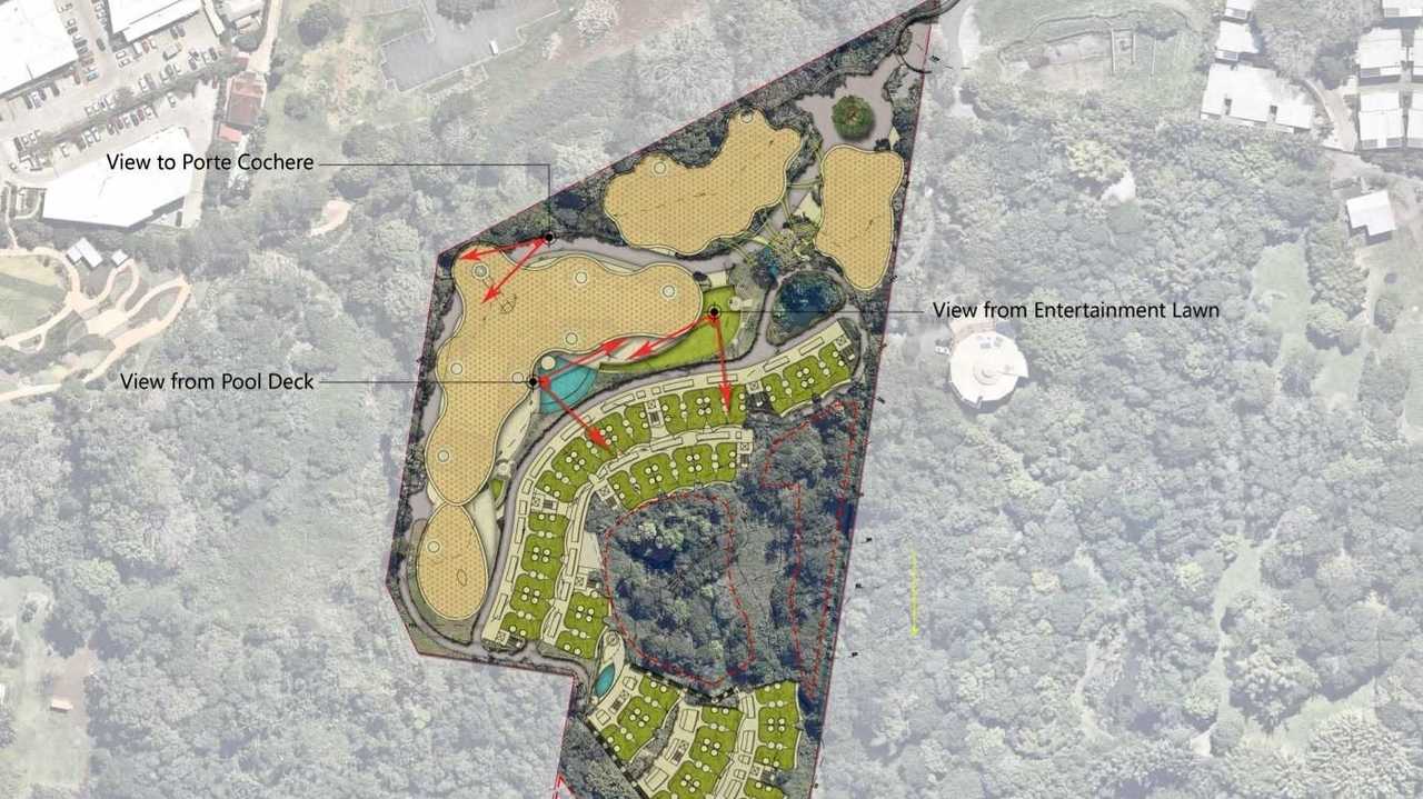 REFUSED: Council officers have refused the Badderam Eco Luxe Resort and Spa development. Site plan of the proposed project. Picture: Sunshine Coast Council