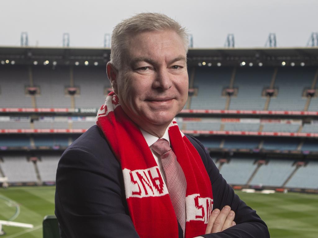 Andrew Pridham Chairman of the Sydney Swans at Melbourne Cricket Ground before the 2022 Grand Final. Picture: Valeriu Campan