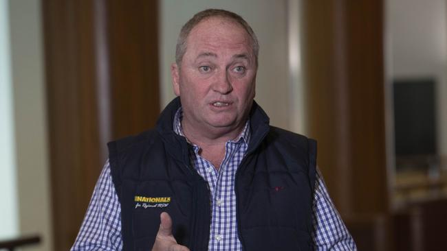 Former leader of the National Party, Barnaby Joyce at Parliament House. Picture: NCA NewsWire/Andrew Taylor