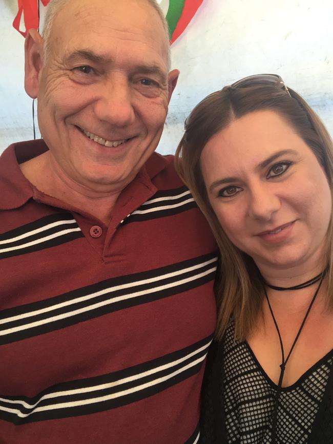 Angela was diagnosed with Acute Myeloid Leukemia in April, just four months after her father Michael died from another form of blood cancer. Picture: Supplied