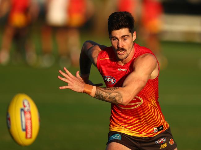 Alex Sexton is set to make his 150th appearance for the Gold Coast Suns. Picture: Chris Hyde/Getty Images