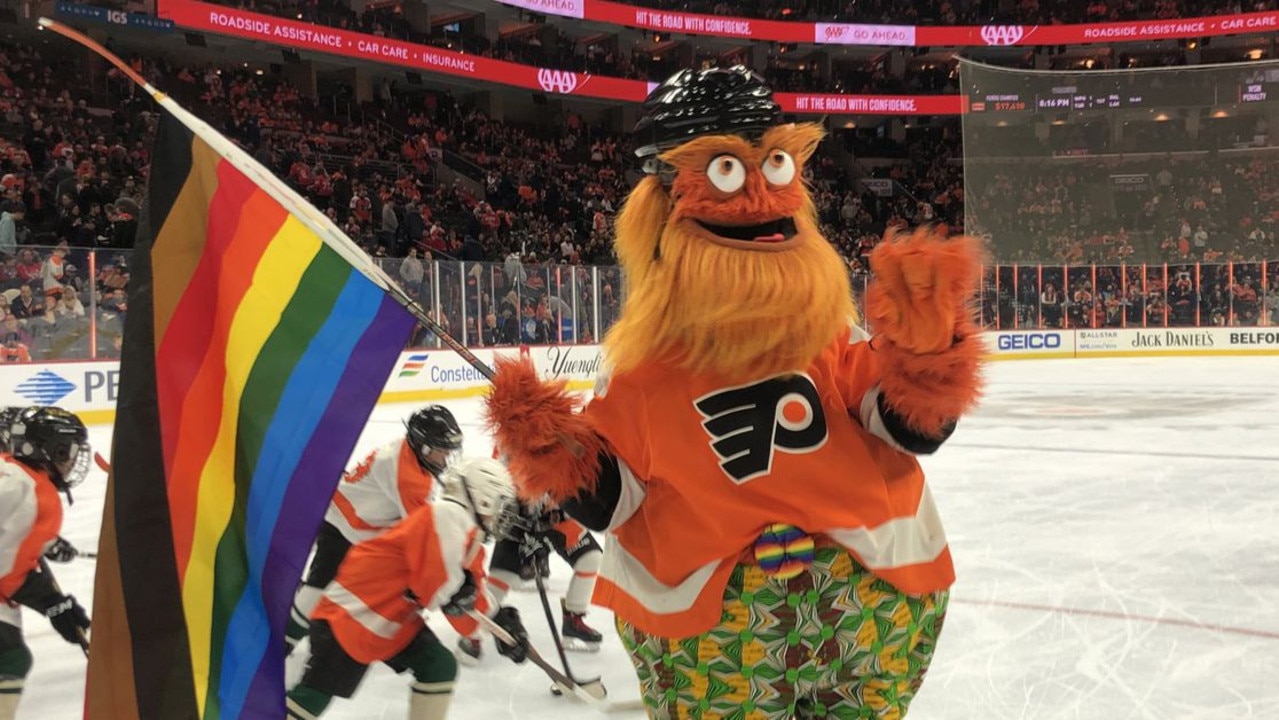 Flyers fans warming up to team's new mascot - WHYY