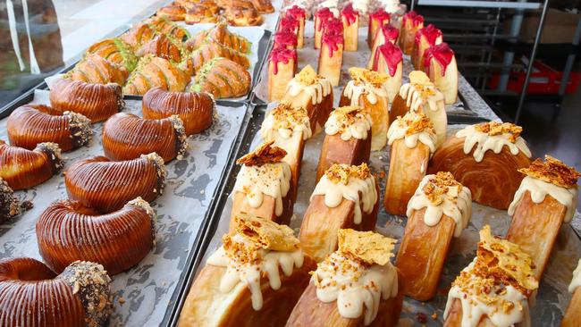 Some of the goodies up for grabs from DROM bakery in Bayswater. Picture: David Crosling