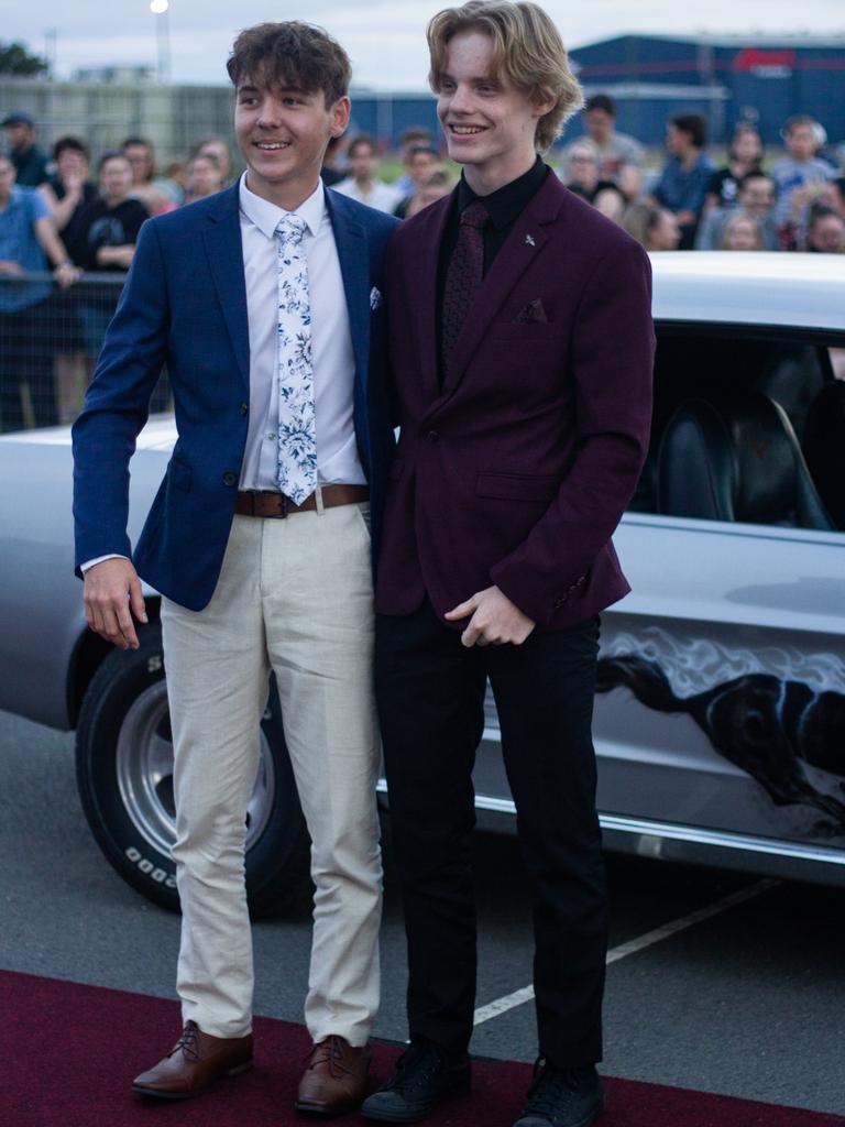 Luke Bailee and Samuel Petersen arrived in a 1967 Ford Mustang.