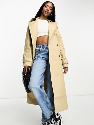 ASOS Design Longline Trench Coat. Picture: ASOS.