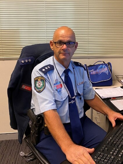 Inspector Dan Skelly is the new officer in charge at Port Stephens Hunter LAC. Supplied.