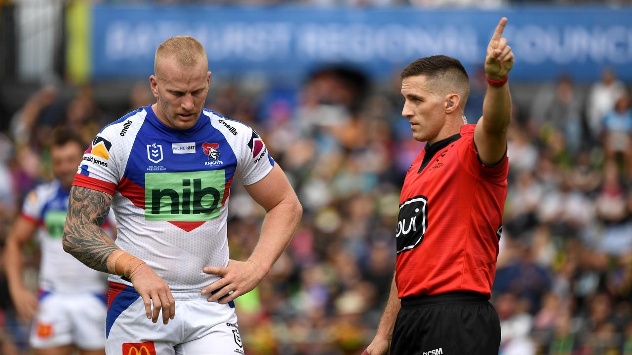 Mitch Barnett was sent off. NRL Imagery