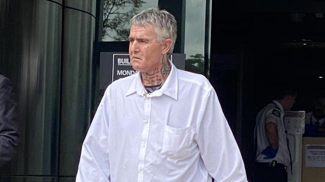 Travis John Chisholm leaves court in Southport.