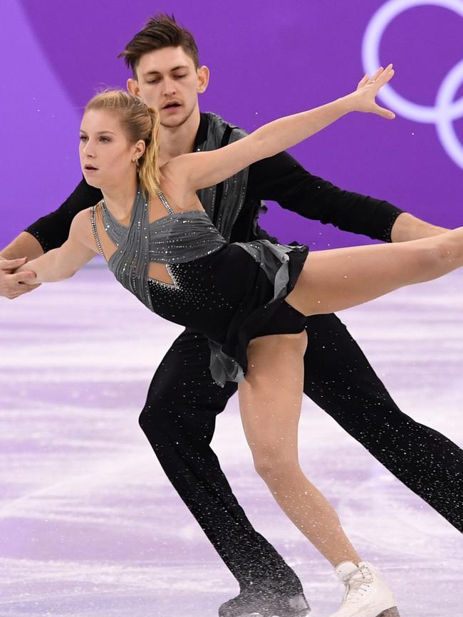 Katia and Harley were an incredible couple on the ice. Picture: AFP Photo/ Jung Yeon-Je