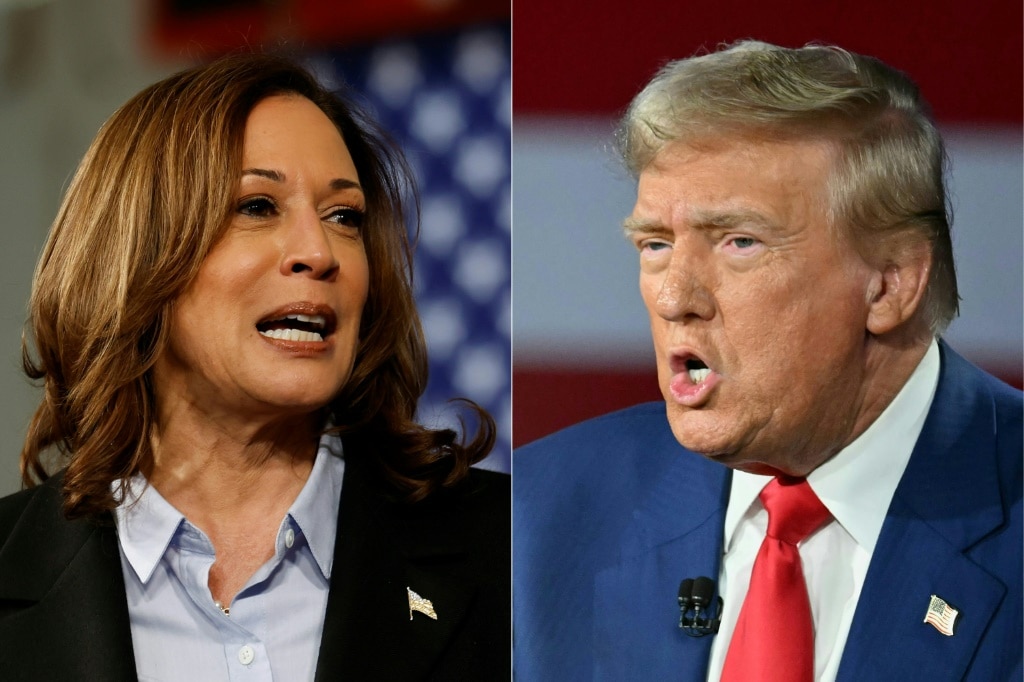 US Vice President Kamala Harris and former president Donald Trump are in a dead heat in the presidential election