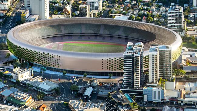 The new Gabba would hold 55,000, compared to the current capacity of 42,000.