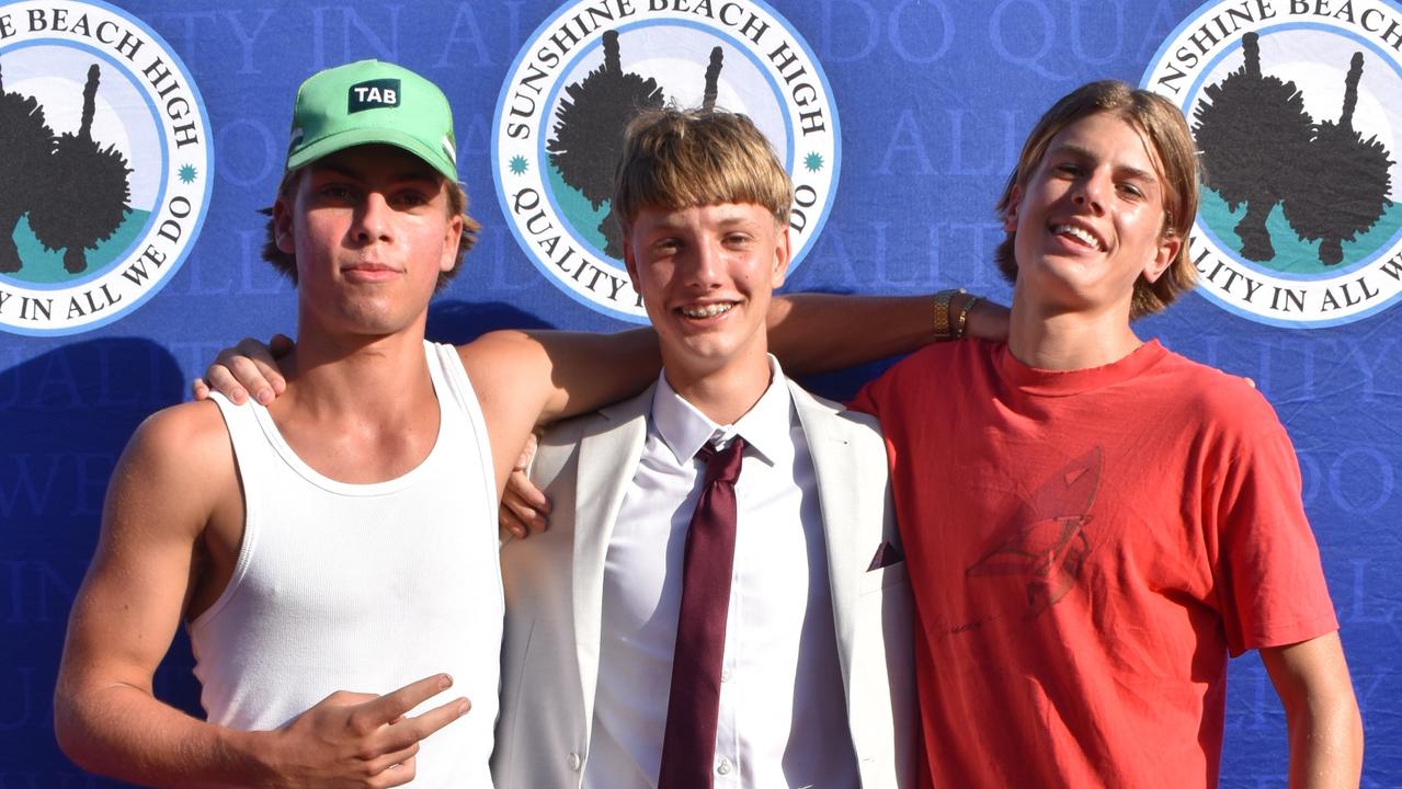 A student and guests at the Sunshine Beach State High School formal 2024.