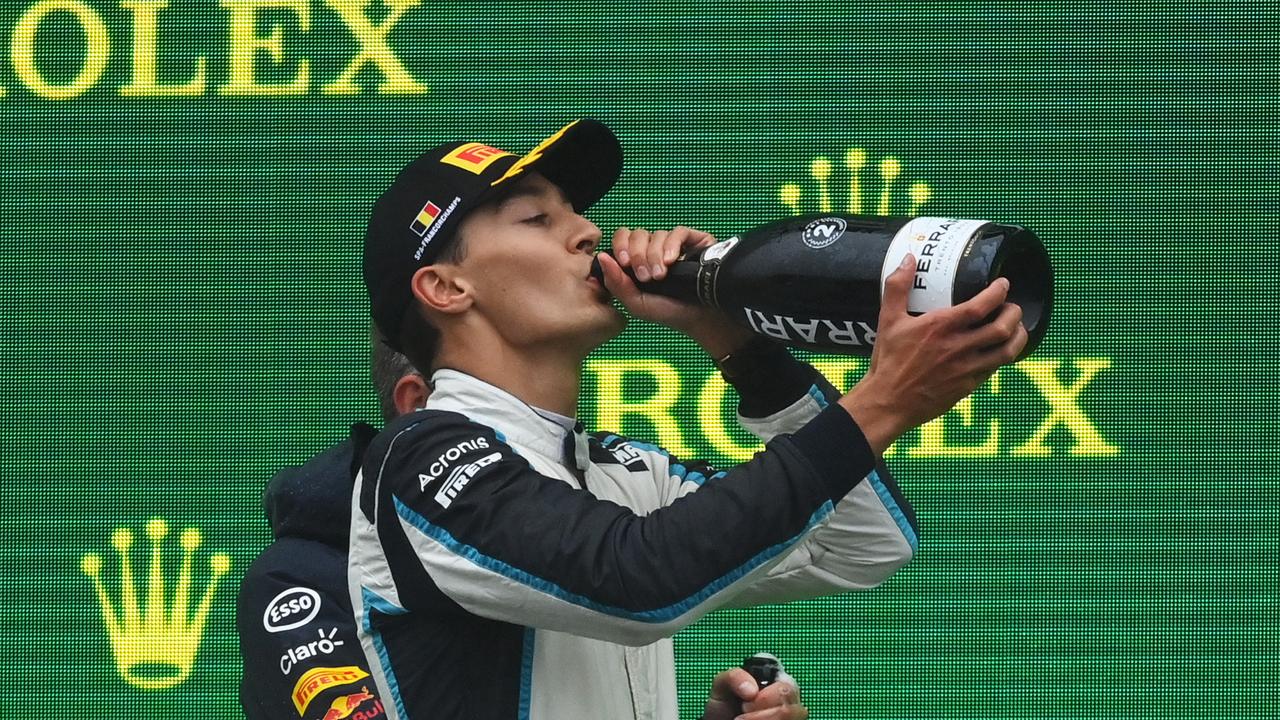 George Russell secured his first F1 podium at Spa last weekend. Photo by Dan Mullan/Getty Images