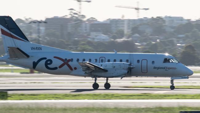 A Rex (Regional Express) aircraft at Sydney Airport. Picture: James Gourley/AAP