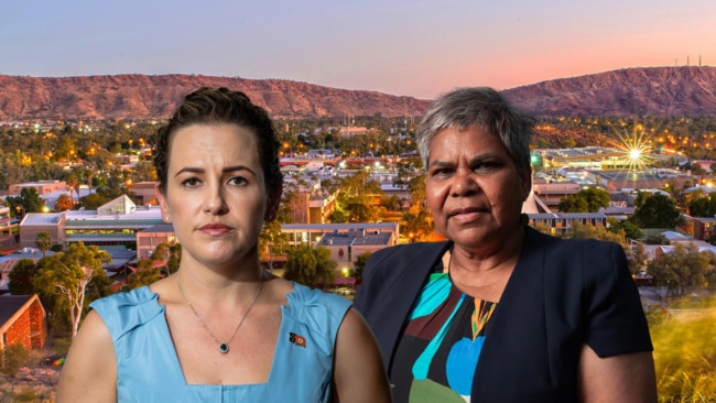 Lingiari MP Marion Scrymgour (right) says she has been struggling to get answers from authorities concerning incidents in Alice Springs, claiming greater transparency is required. However, Chief Minister Lia Finocchiaro maintains "daily" police reports are available.