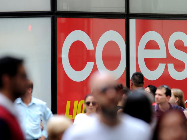 Coles supermarkets are still behind Woolworths. Picture: AAP