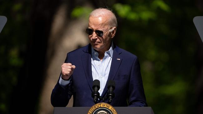 Jow Biden’s team hope that the issue of reproductive rights will give him the edge in key battleground states. Picture: AFP