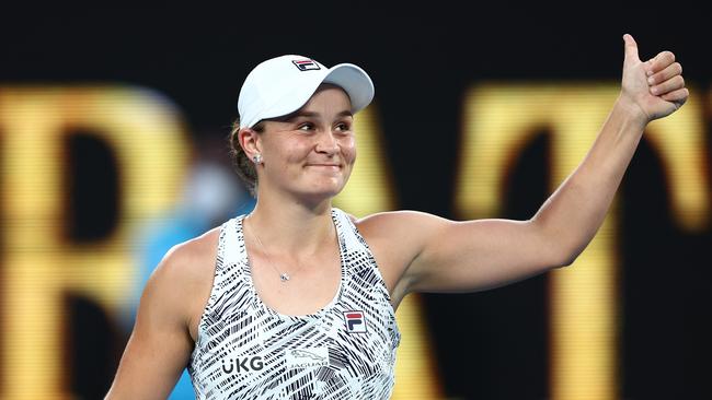 Australia’s Ash Barty is the dominant force in women’s tennis. Picture: Getty Images