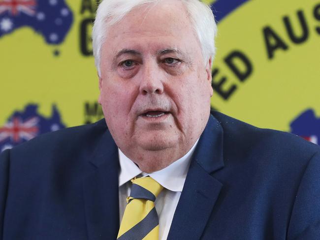 Clive Palmer in Hobart of the United Australia Party.  Picture: NIKKI DAVIS-JONES