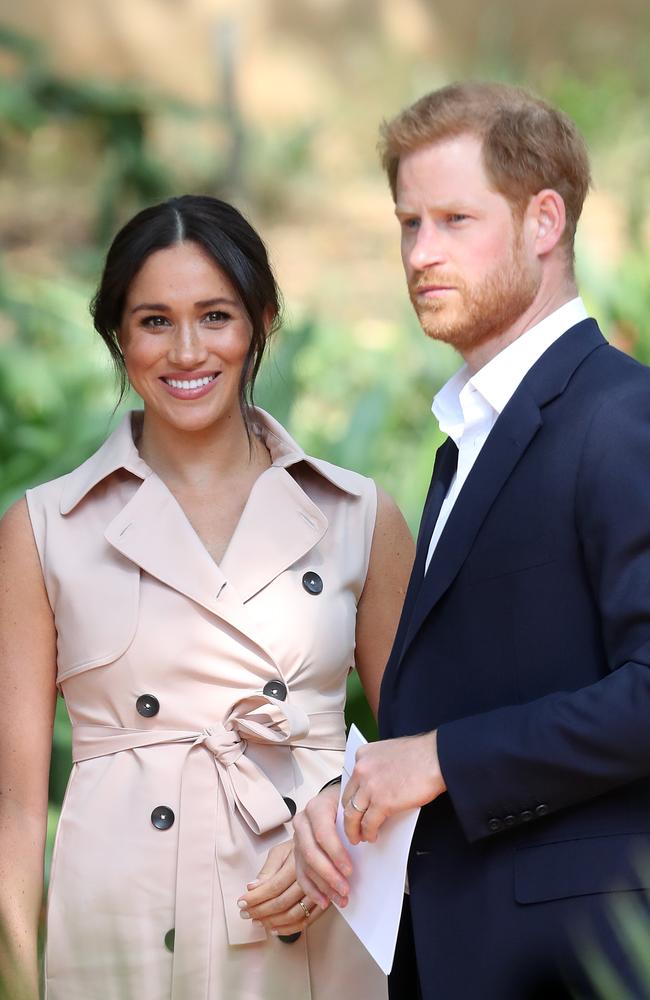 Prince Harry and wife Meghan are suing the Mail on Sunday for publishing a private letter Meghan sent to her father. Photo: Chris Jackson