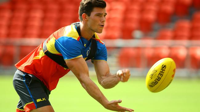 Jaeger O'Meara at Gold Coast training. Picture: David Clark