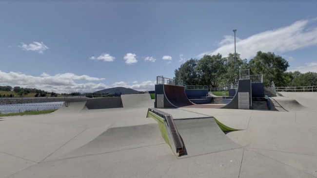 Skateboard advocates want to see the 25 year old Tuggeranong Skatepark replaced. Picture: Google Street view