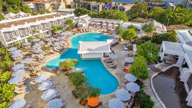 Best hotels on the Sunshine Coast11. Sofitel Noosa Pacific ResortYou may remember it as the salmon-pink Sheraton, but after a chic all-white makeover and a management switch to Sofitel, the resort presides over Hastings Street like a bastion of holiday glamour.Why we love it: the atmos is decidedly more relaxed than some of the brand’s big city counterparts, and why wouldn’t it be, with a sparkling resort pool the centre of attention, and cocktails from the swim-up pool bar the main order of the day.What to consider: loved up couples are everywhere as this luxury resort is a favourite with honeymooners.What features does the Sofitel Noosa Pacific have?176 studios, suites and villas.A prime position on the main beach with breathtaking viewsAQUA Day Spa offers relaxation in every form from caviar lift facials to marine algae body wraps.What to know: Noosa National Park is a 1.6km stroll away.Book at Luxury Escapes