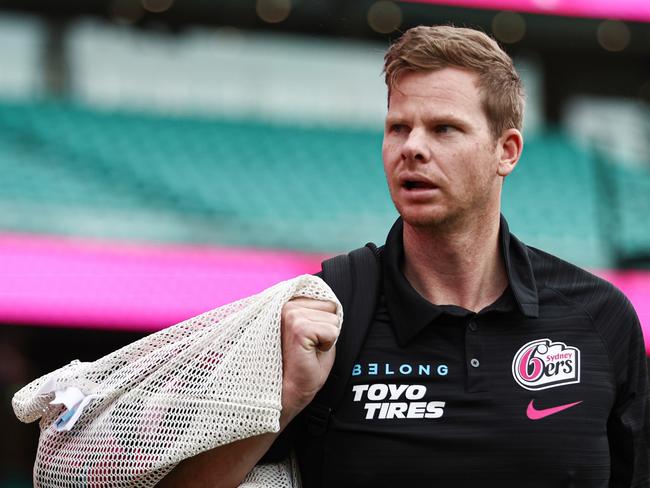 Sixers star Steve Smith arrives at the SCG. Picture: Getty Images