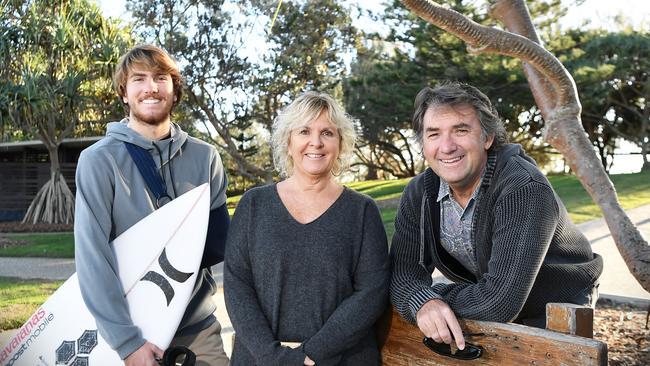 David, Ruth and their son Reef Heazlewood last year. Picture: Patrick Woods