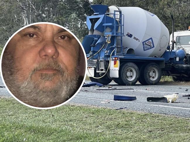 Gavin Hussey had been driving a Mitsubishi Lancer when it collided with a cement truck at a bend in the roadway on Shute Harbour Rd near Myrtle Creek on Tuesday.