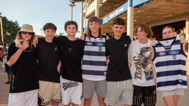 Fans at the Gold Coast Suns vs Geelong Cats Round 10 AFL match at TIO Stadium. Picture: Pema Tamang Pakhrin