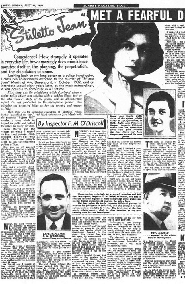 An article on Stiletto Jean'Morris, who was discovered dead in Ayr with 43 stab wounds to her body.