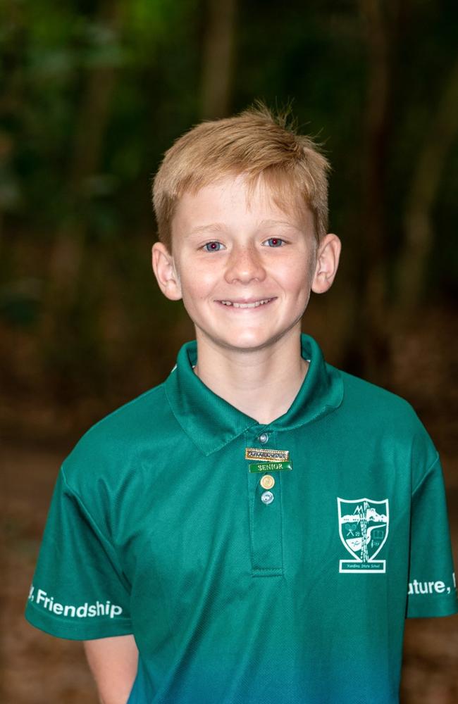 Yandina State School captain William Geppert