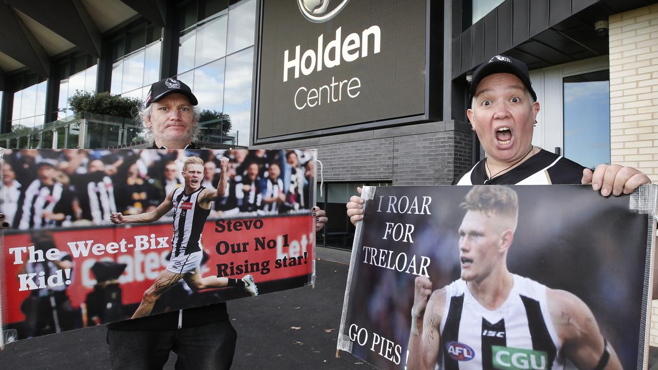 Pie fans want answers over their club’s disastrous trade period. Picture: David Caird