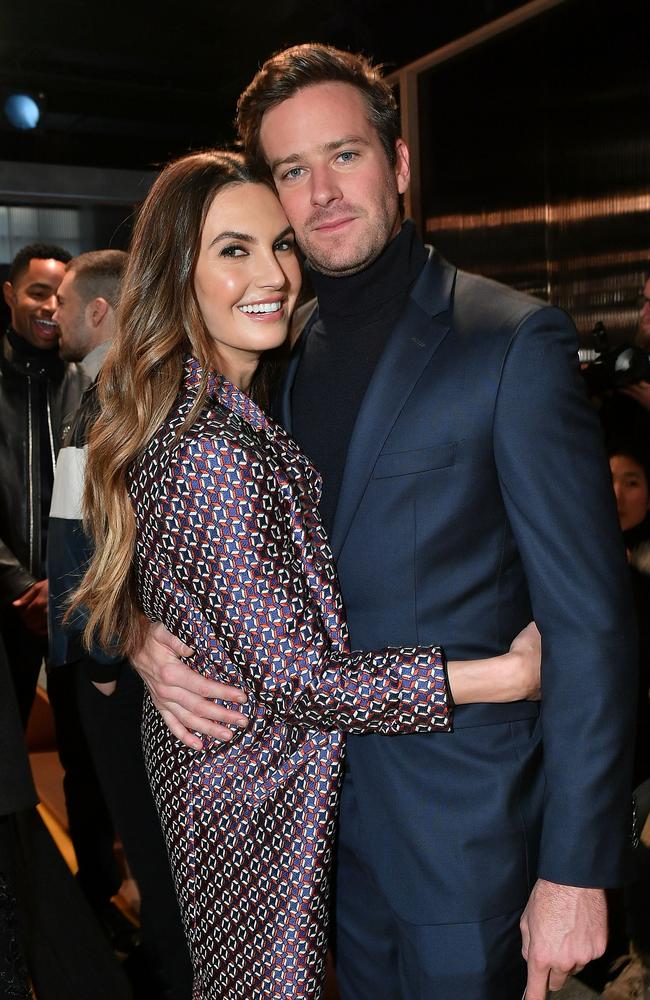 Hammer and Elizabeth Chambers shared the home. Picture: Mike Coppola/Getty Images