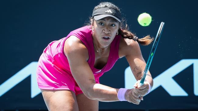 Destanee Aiava is one win away from securing a berth in the main draw of the Australian Open Picture: David Caird