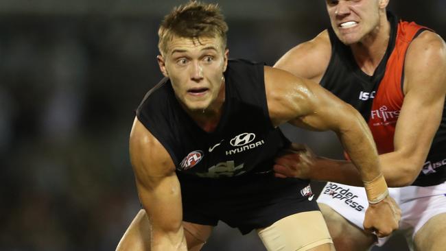 Can Patrick Cripps lead the Blues to their second win of the season? Picture: AAP