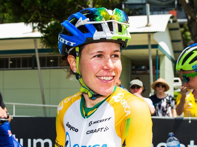 Cadel Evans Great Ocean Road Race, Geelong, Victoria - Elite Womens Event. Winner Amanda Spratt. Photo Stuart Walmsley