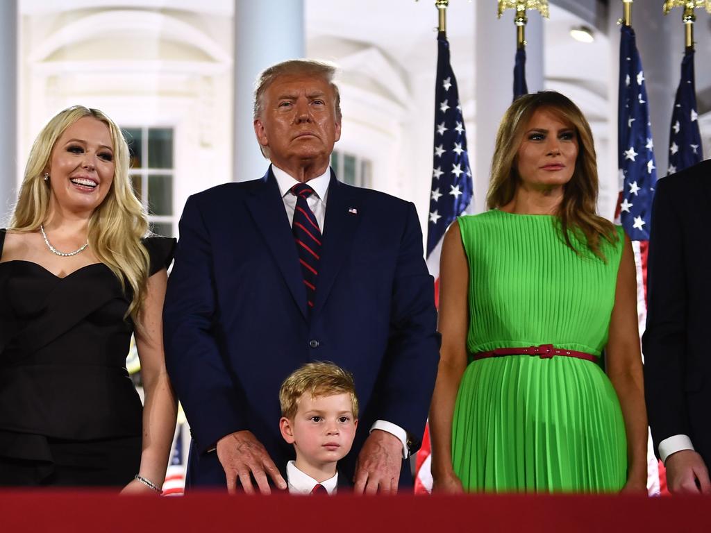 The Trump family at the Republican Convention. Picture: Brendan Smialowski / AFP)